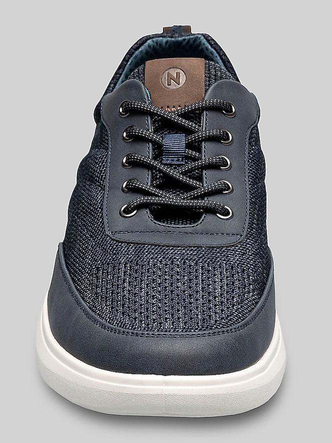 Nunn Bush Ponte Knit Moc Toe U-Balance Lace-Up Sneakers