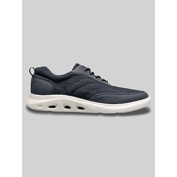 Nunn Bush Men's Ponte Knit Moc Toe U-Balance Lace-Up Sneakers Navy - Size: 10.5 WIDE TMW430W05W01