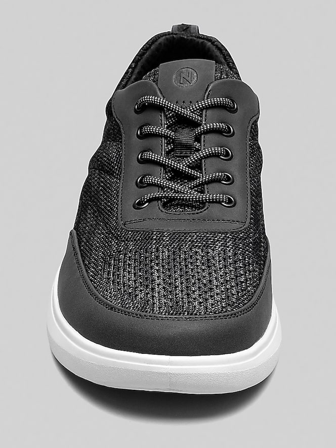 Nunn Bush Ponte Knit Moc Toe U-Balance Lace-Up Sneakers