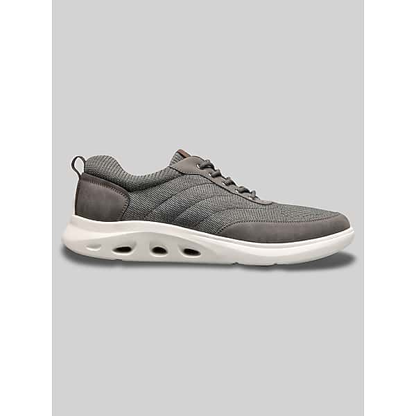 Nunn Bush Men's Ponte Knit Moc Toe U-Balance Lace-Up Sneakers Gray - Size: 11 1/2 D-Width