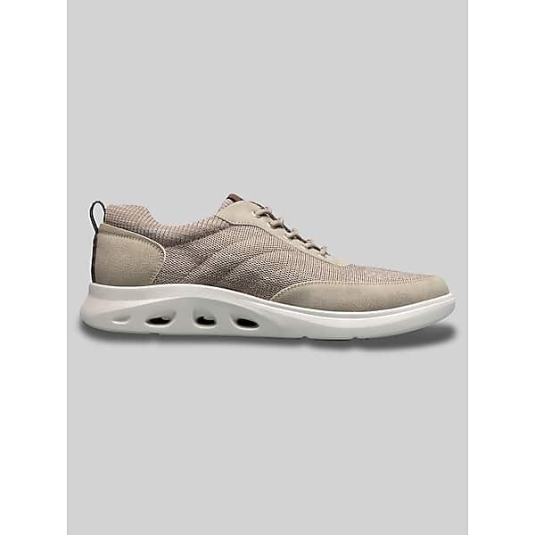 Nunn Bush Men's Ponte Knit Moc Toe U-Balance Lace-Up Sneakers Taupe - Size: 11 WIDE TMW430W11W07