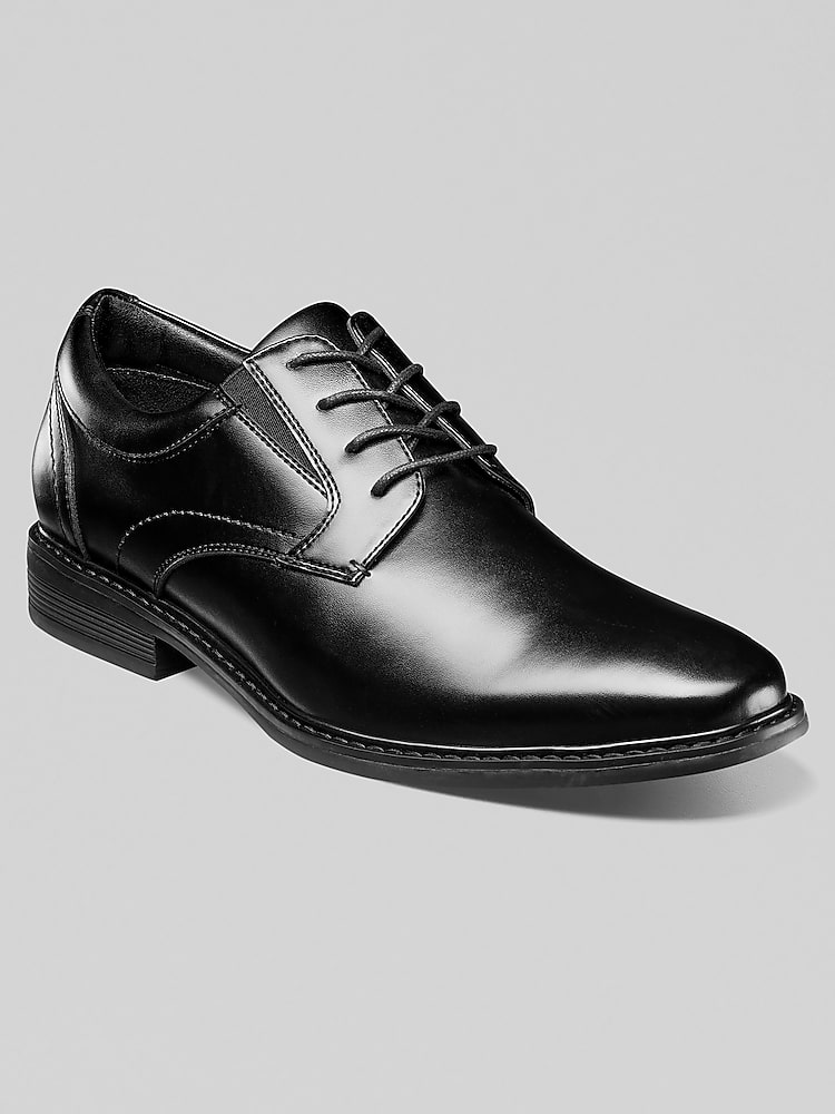 nunn bush westfield men's leather oxford dress shoes Nunn Bush Centro Flex Plain Toe Oxford 9 Men's Cognac