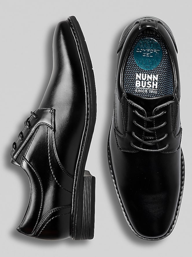 Nunn Bush Stark Leather Plain Toe Oxfords