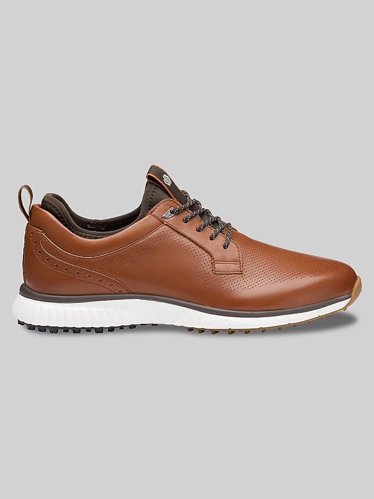 Johnston & Murphy H-6 Luxe Hybrid Lace-Up Golf Sneaker, Tan - Size: 11 D | Dress  Sneakers | Men's Wearhouse