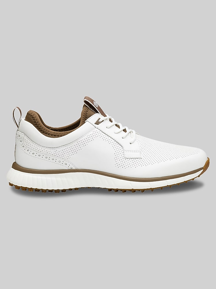 Johnston Murphy Men's H6-Luxe Hybrid Waterproof Sneakers, Mens, 10, White