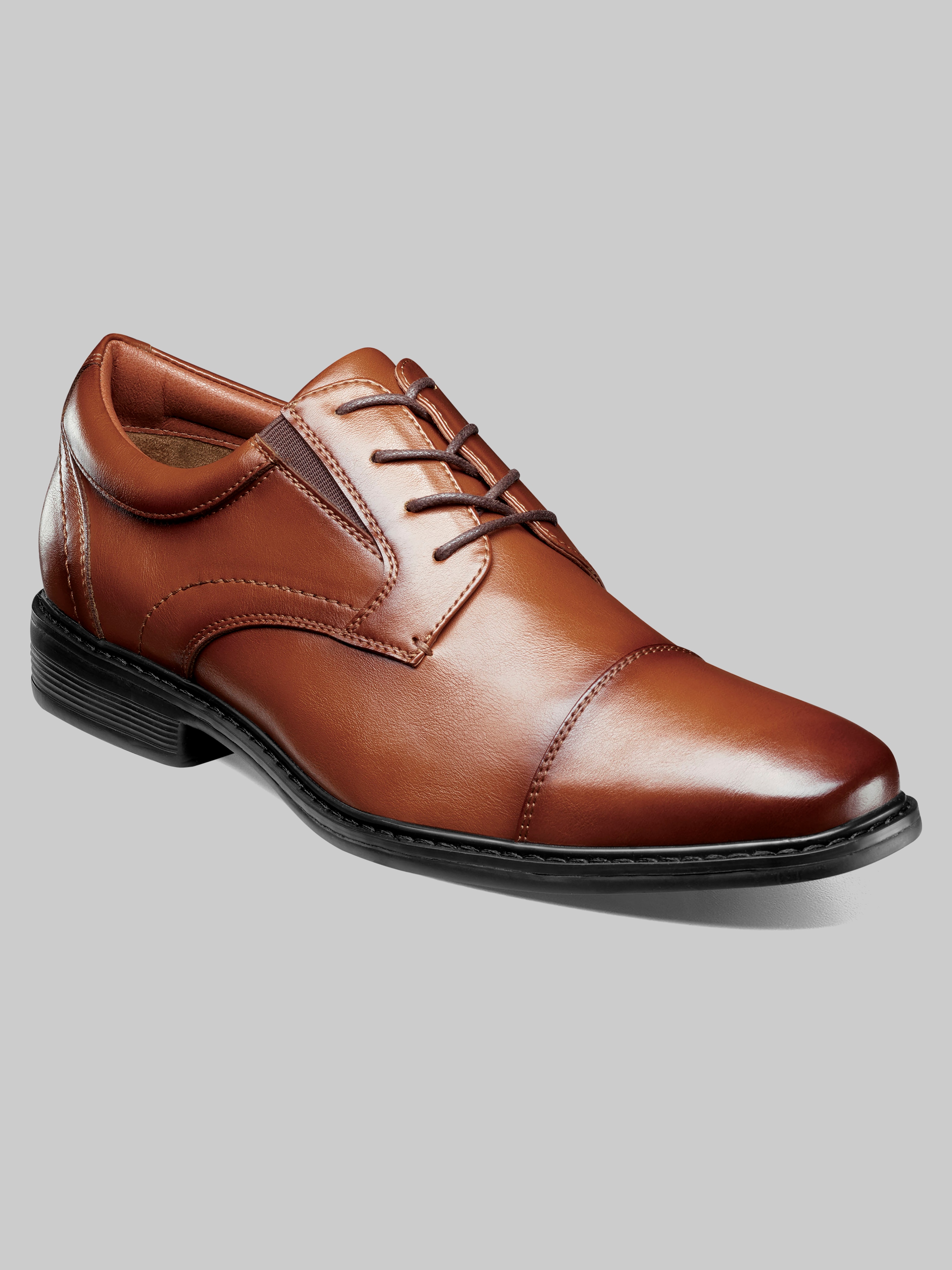 Nunn Bush Stark Leather Cap Toe Oxfords, Black | Dress Shoes | Men's  Wearhouse