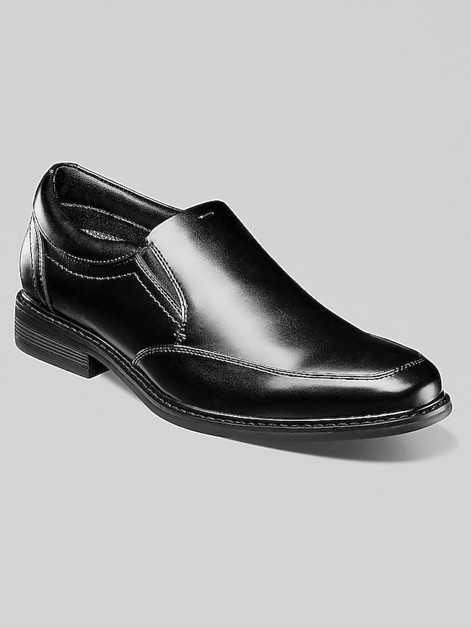 Nunn Bush Stark Leather Moc Toe Slip-On Shoes