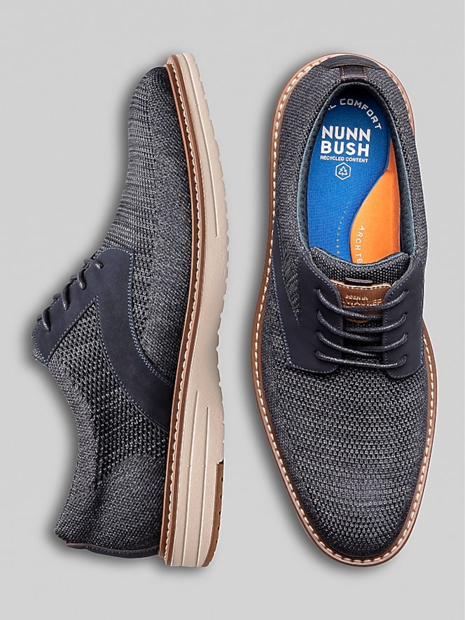 Nunn Bush Griff Knit Plain Toe Oxfords