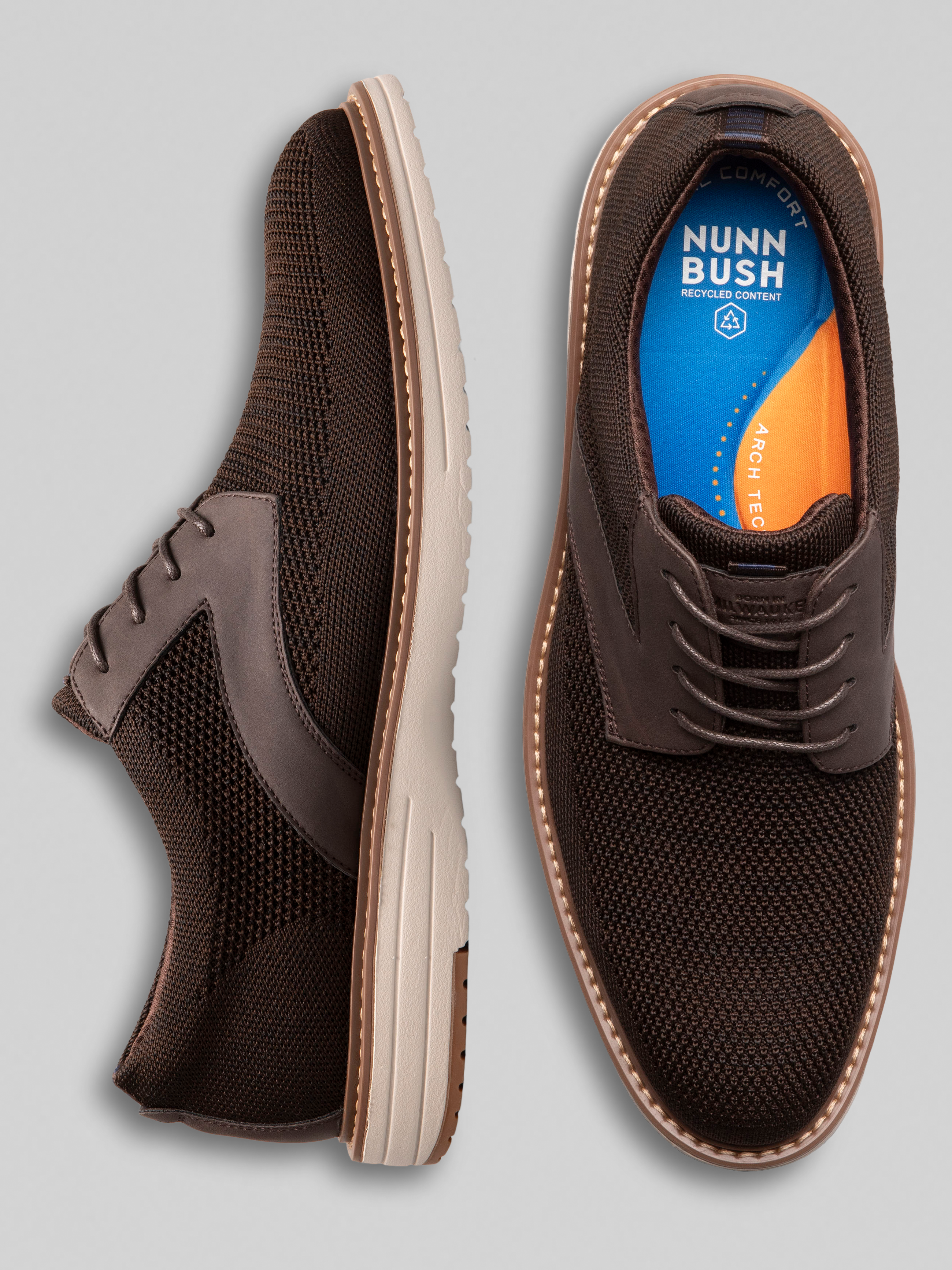 Griff Knit Plain Toe Oxfords