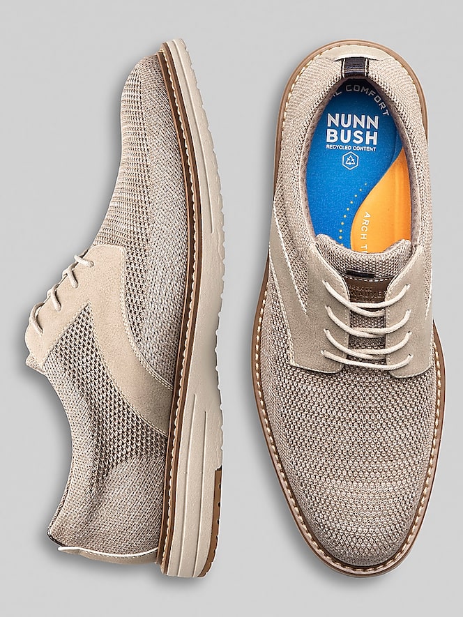 Nunn Bush Griff Knit Plain Toe Oxfords
