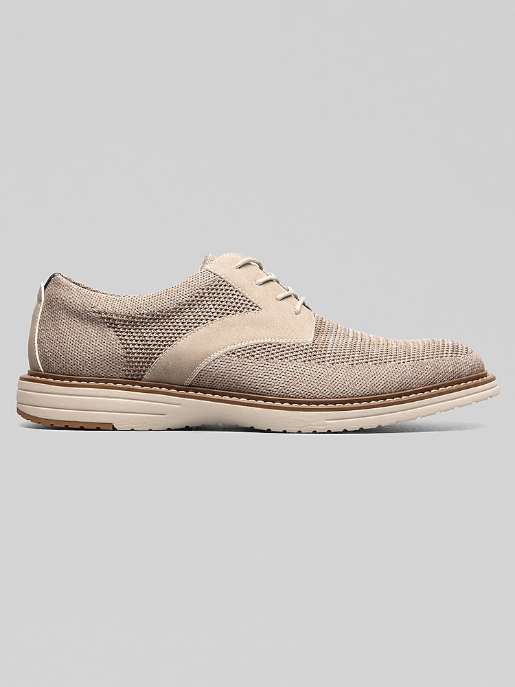 Nunn Bush Griff Knit Plain Toe Oxfords, Taupe - Brown | Casual