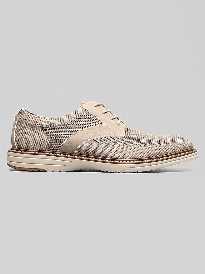 Nunn Bush Men's Griff Knit Plain Toe Oxfords , Taupe / Brown