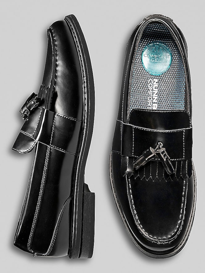 Nunn Bush Keaton Leather Moc Toe Tassel Slip-On Shoes