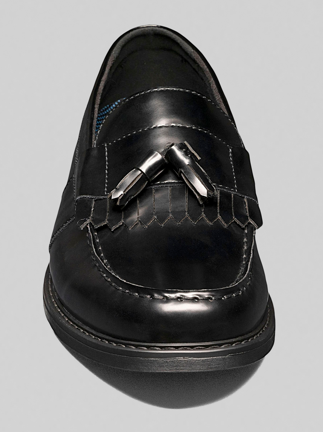 Keaton Leather Moc Toe Tassel Slip-On Shoes
