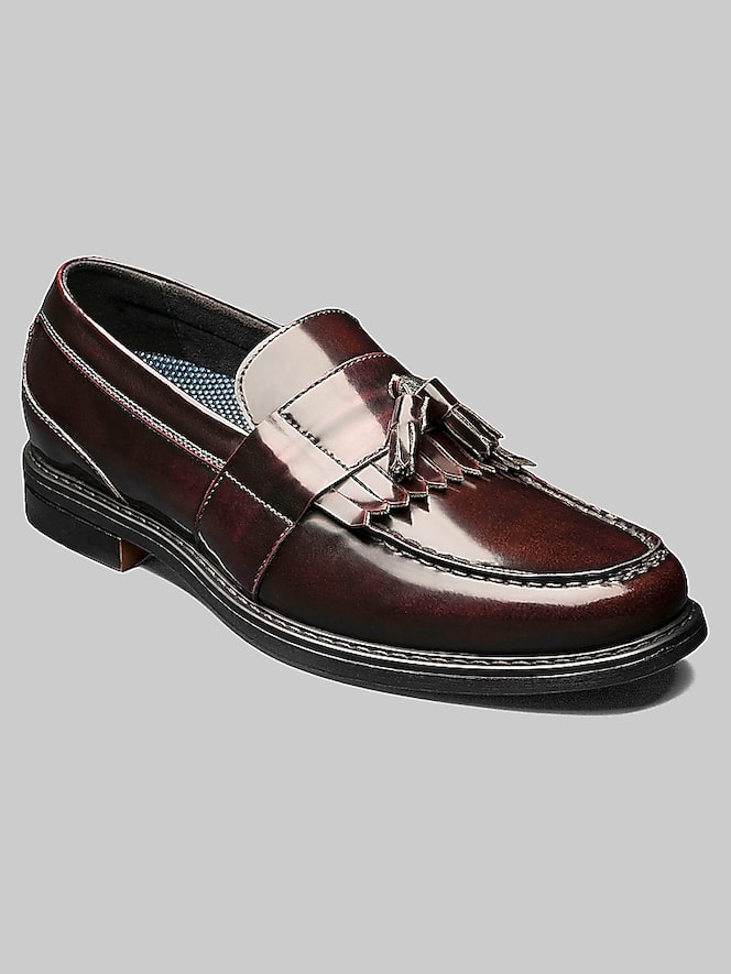Nunn Bush Keaton Leather Moc Toe Tassel Slip-On Shoes