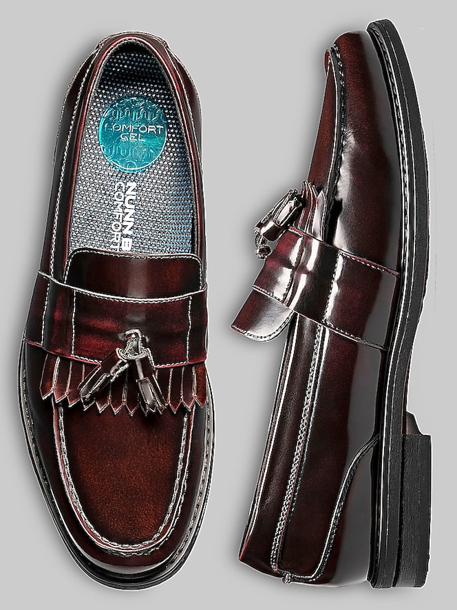 Nunn Bush Keaton Leather Moc Toe Tassel Slip-On Shoes