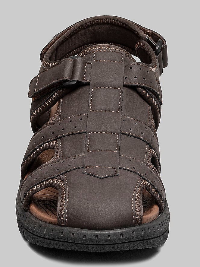 Nunn Bush Laguna Closed Toe Fisherman Sandals, Brown - Image 6 of 8