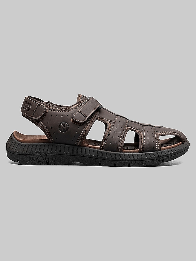 Nunn Bush Men's Laguna Closed Toe Fisherman Sandals , Brown