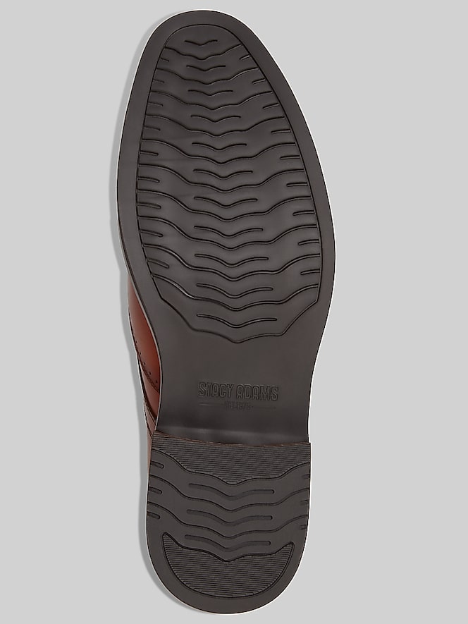 Stacy Adams Bennett Wingtip Oxfords, Tan - Image 3 of 6