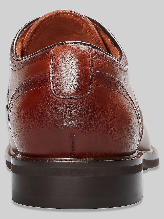 Stacy Adams Bennett Wingtip Oxfords, Tan - Image 5 of 6