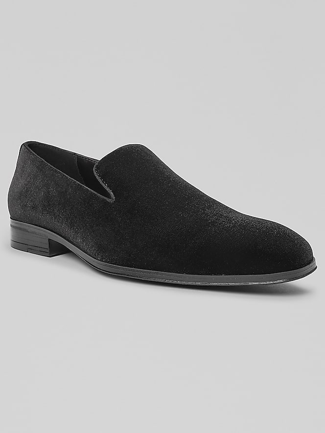 Stacy Adams Savian Plain Toe Velour Formal Loafers