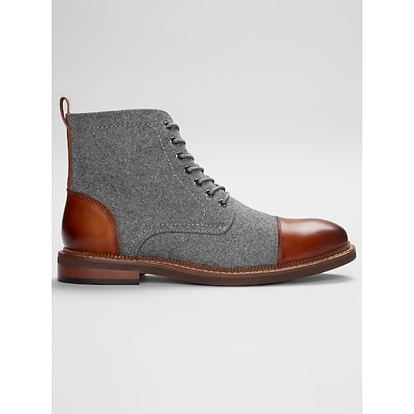 Moretti Men's Alexander Cap Toe Boots Gray - Size: 15 D-Width