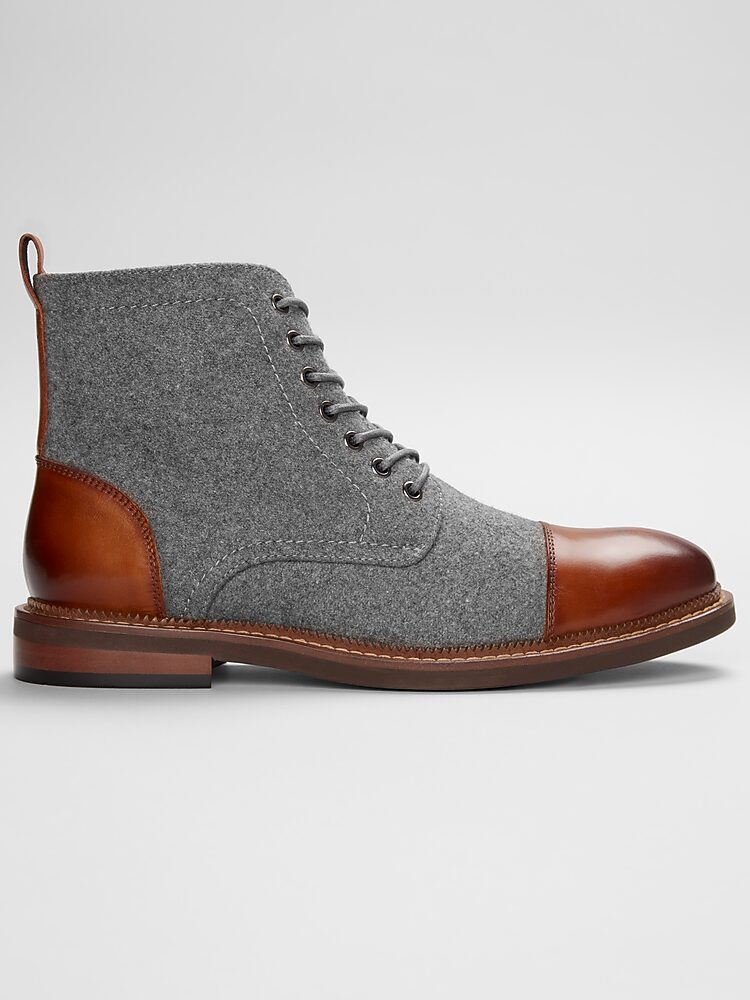 Moretti Alexander Cap Toe Boots, Gray - Size: 8.5 D | Boots | Men's  Wearhouse