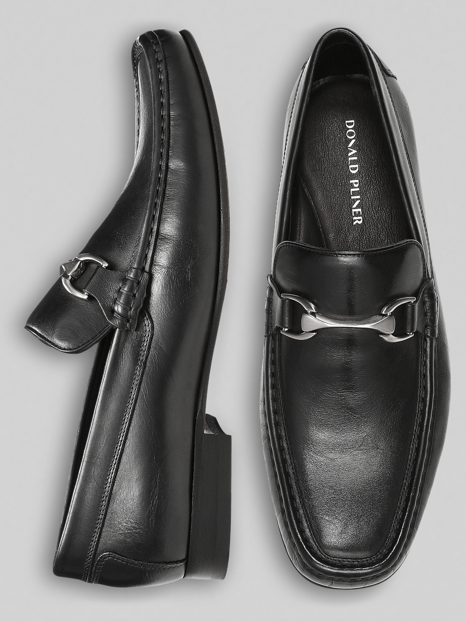 Bit Toe Leather Loafers
