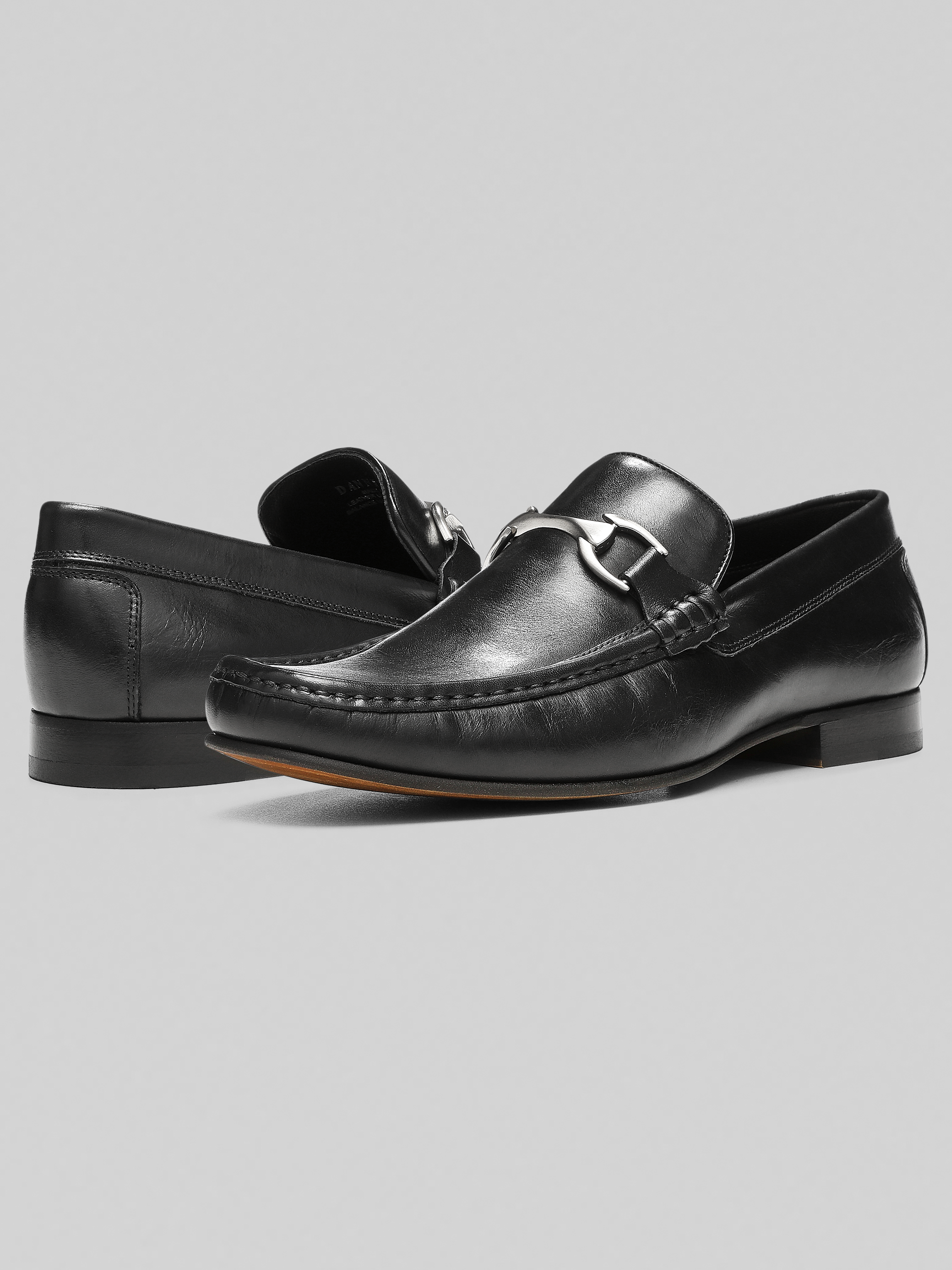 Bit Toe Leather Loafers