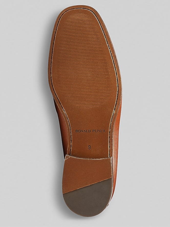 Donald Pliner Bit Toe Leather Loafers