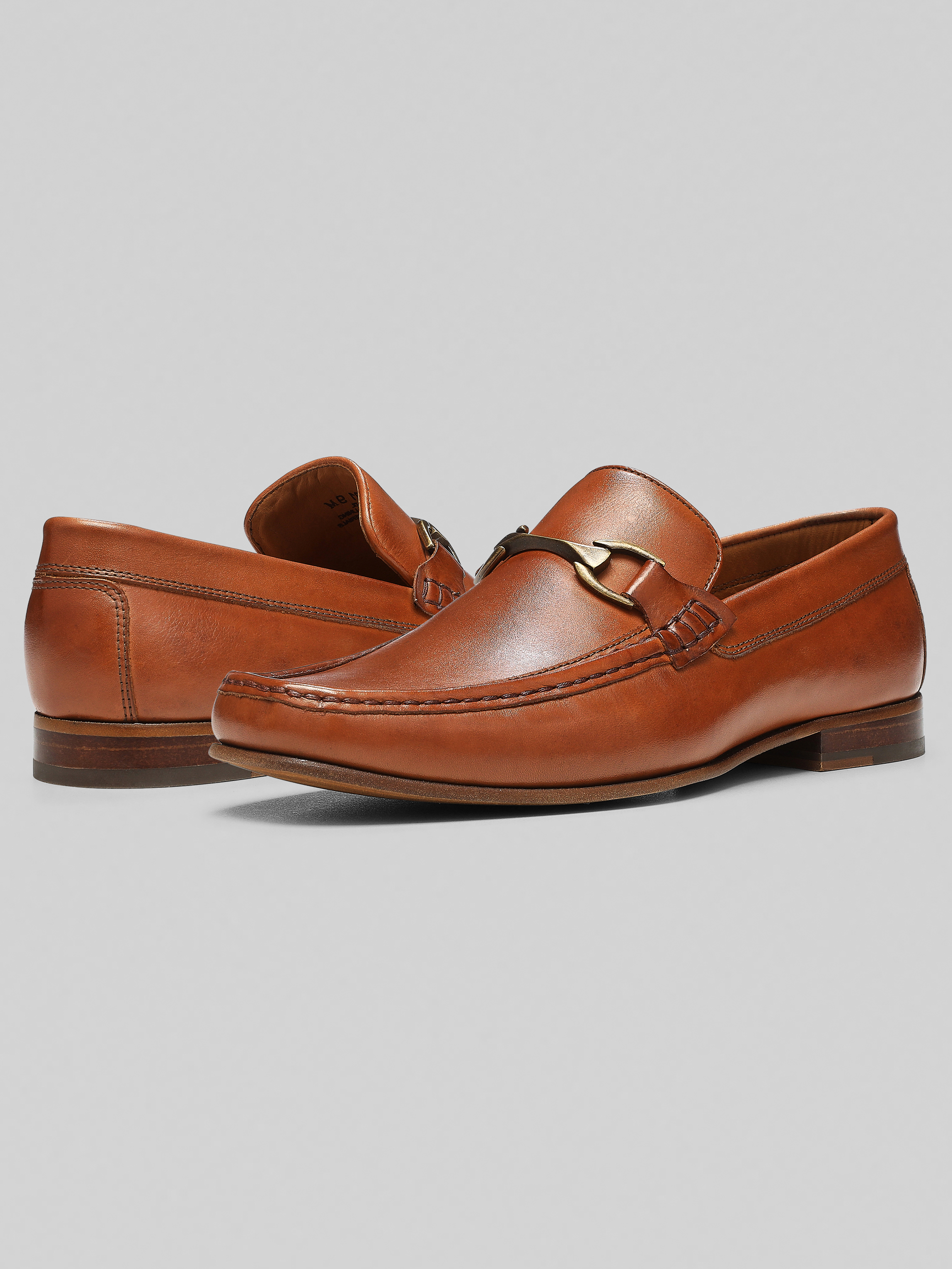 Bit Toe Leather Loafers