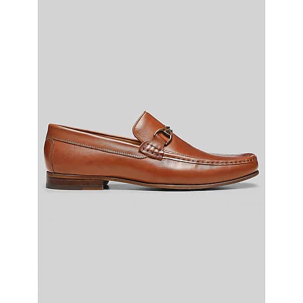 Donald Pliner Men's Bit Toe Leather Loafers Whiskey - Size: 12 D-Width TMW432H20405