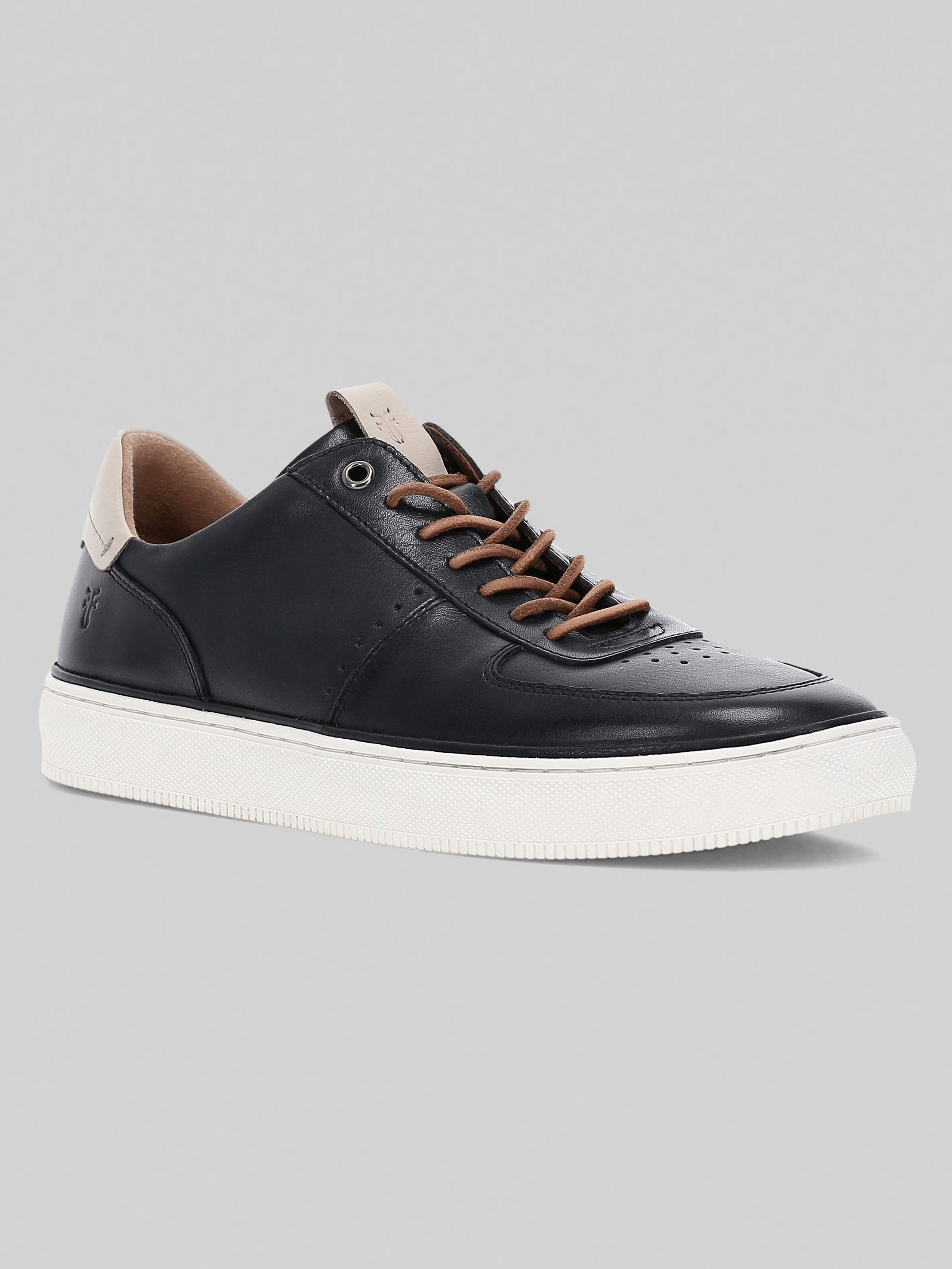 Astor Leather Low Lace Court Sneakers
