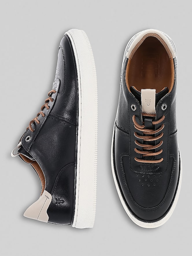 Frye Astor Leather Low Lace Court Sneakers