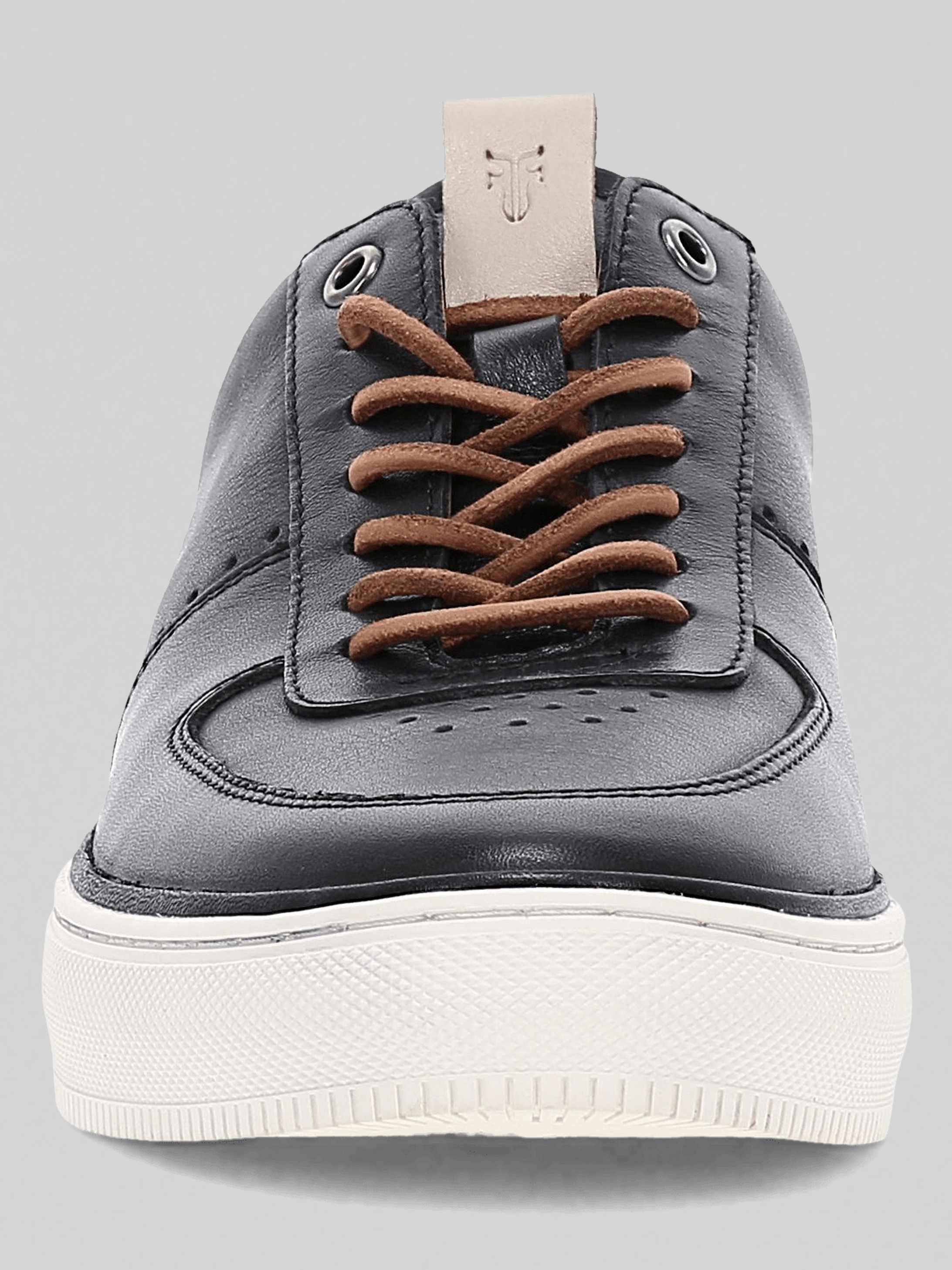Astor Leather Low Lace Court Sneakers