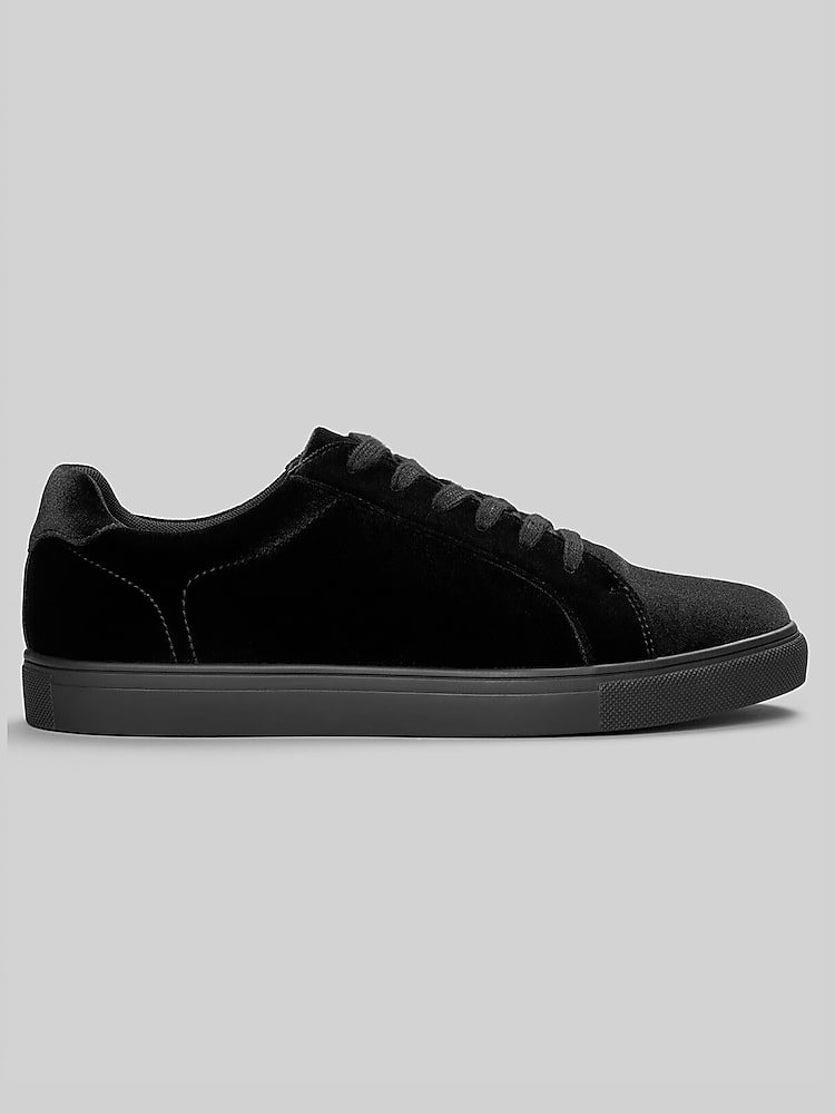Awearness Kenneth Cole Velvet Sneakers, Black | Formal Shoes  display picture 2