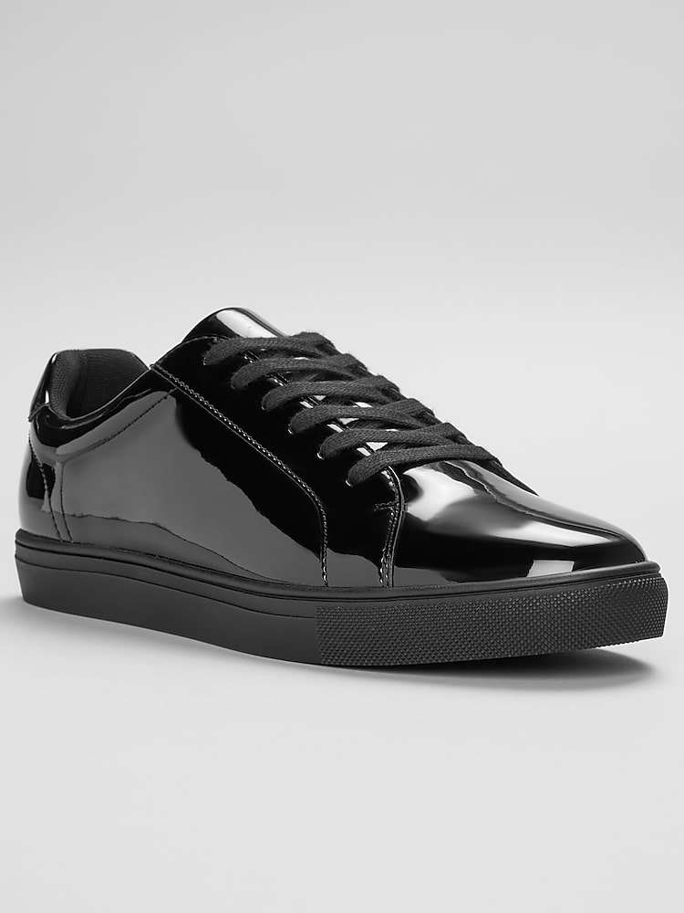 Awearness Kenneth Cole Patent Leather Sneakers, Black - Size  display picture 2
