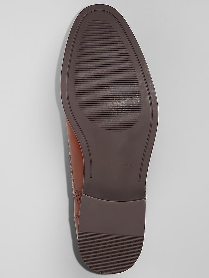 Joseph Abboud Cap Toe Dress Oxfords, Tan - Image 3 of 6