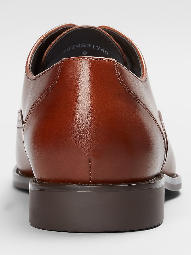 Joseph Abboud Cap Toe Dress Oxfords, Tan - Image 5 of 6
