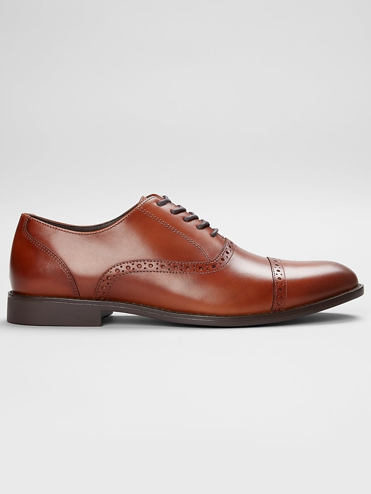 Joseph Abboud Cap Toe Dress Oxfords, Tan | Dress Shoes | Men's Wearhouse