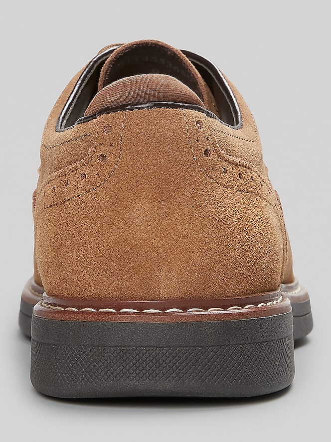 Joseph Abboud Hybrid Wingtip Suede Oxfords