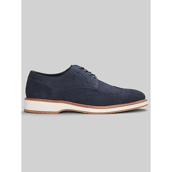 Joseph Abboud Men's Hybrid Wingtip Oxfords Navy - Size: 11.5 D-Width