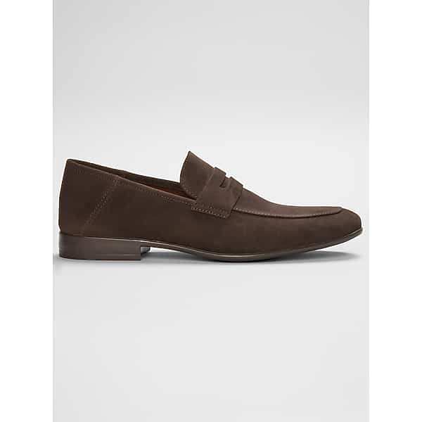 Joseph Abboud Men's Deconstructed Penny Loafers Chocolate Brown - Size: 9 D-Width