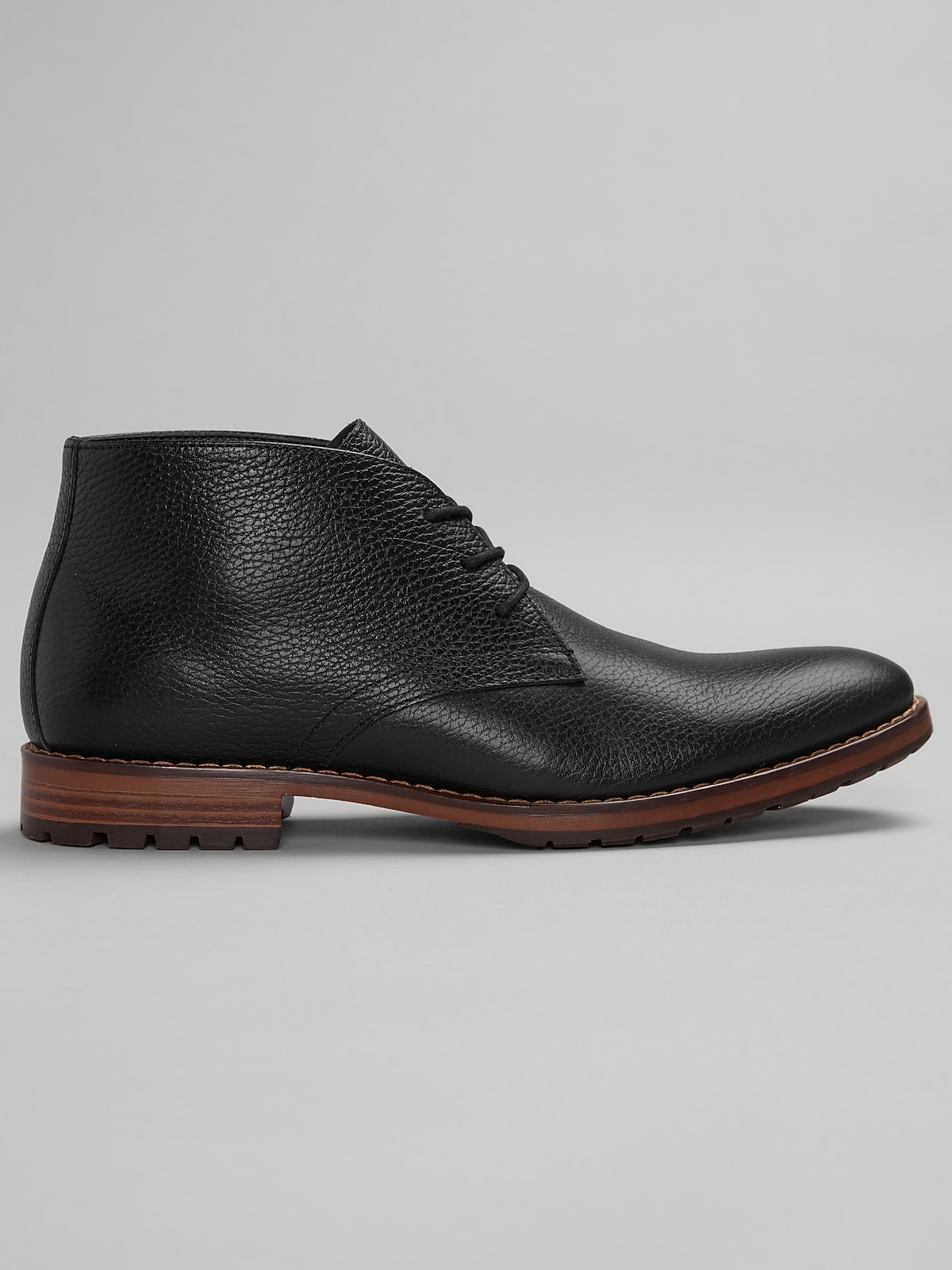 Joseph Abboud Pebbled Leather Chukka Boots, Tan | Boots  display picture 2