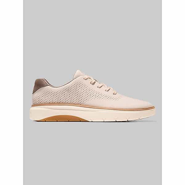 Cole Haan Men's GrandPro FeatherArc Laser Lace-Up Sneakers Oxford Tan Nubuck/Ivory/Truffl - Size: 11 D-Width TMW434L10407