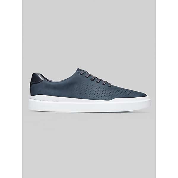Cole Haan Men's GrandPro Rally Laser Cut Lace-Up Sneakers Navy Ink Nubuck - Size: 11 1/2 D-Width
