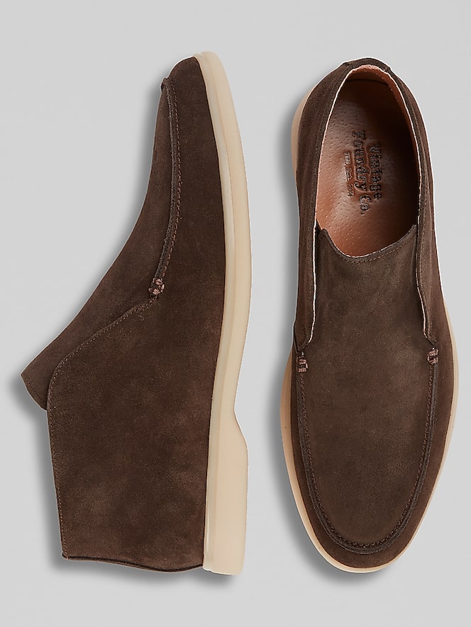 Vintage Foundry Anderson Suede Moc Toe Loafers