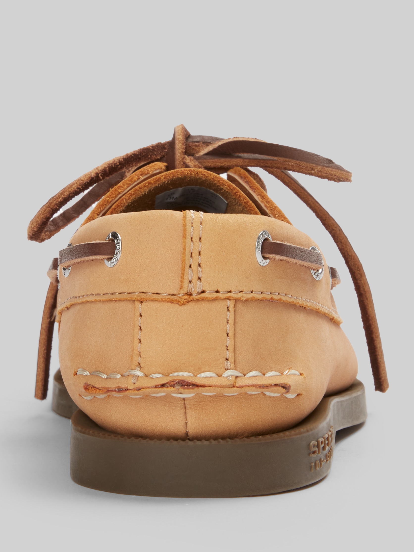 Boys Leather Moc Toe Boat Shoes