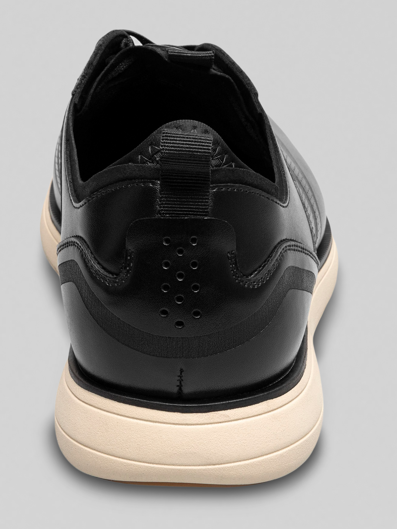 Edgewood Leather Elastic Lace Wingtip Dress Sneakers