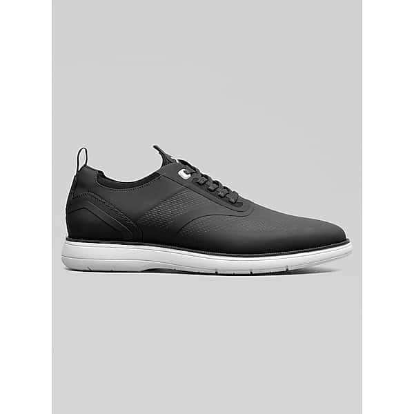 Stacy Adams Men's Everidge Plain Toe Elastic Lace Sneakers Black - Size: 14 WIDE TMW434Y14W02